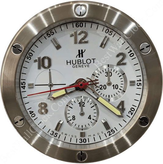 HUBLOT White/sliver Wall Clock