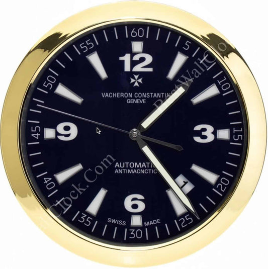 VACHERON CONSTANTIN – GOLD AND NAVY V2 PHASE XL EDITION DELUXE METAL WALL CLOCK (35 CM)