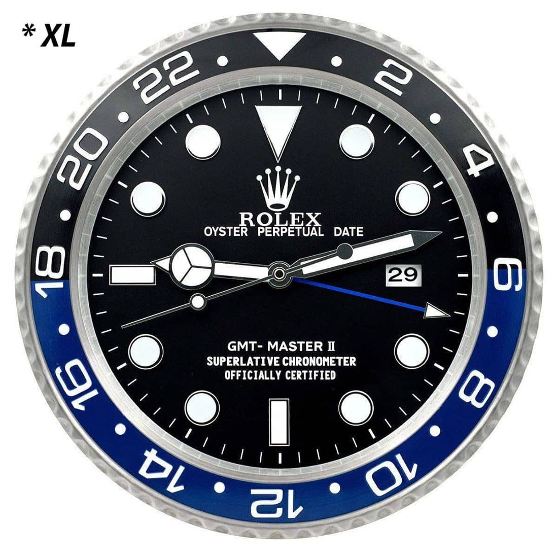 GMT MASTER 2 BATMAN “XL” – BRL13 DELUXE METAL WALL CLOCK