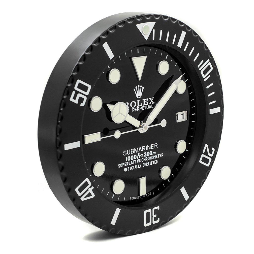 ROLEX WALL CLOCK - SUBMARINER BLACK - RL-03 EDITION