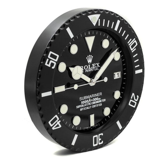 ROLEX WALL CLOCK - SUBMARINER BLACK - RL-03 EDITION