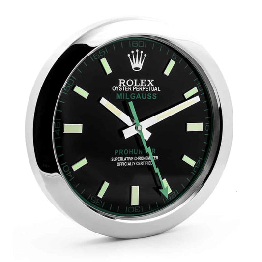ROLEX MILGAUSS BLACK DIAL – RL-44 DELUXE METAL WALL CLOCK
