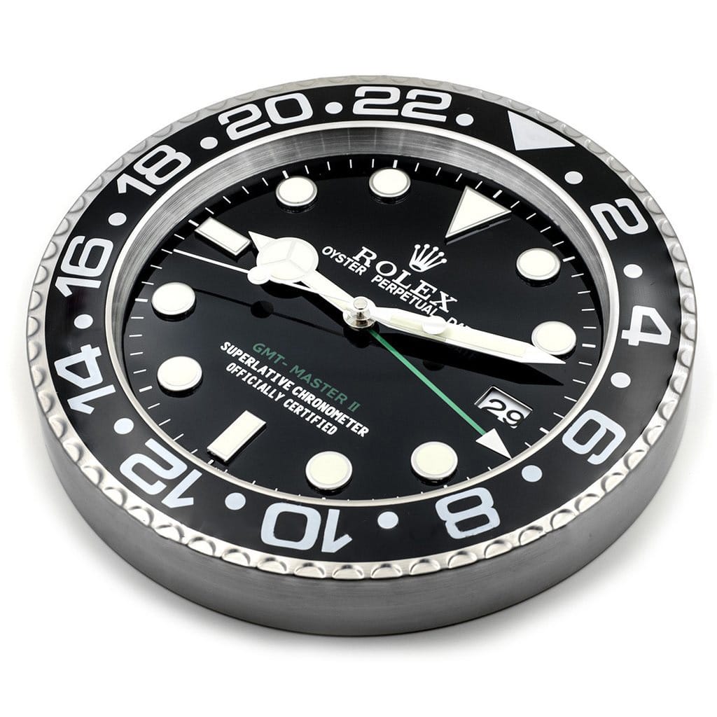GMT MASTER 2 BLACK DIAL “XL” – BRL-09 DELUXE METAL WALL CLOCK