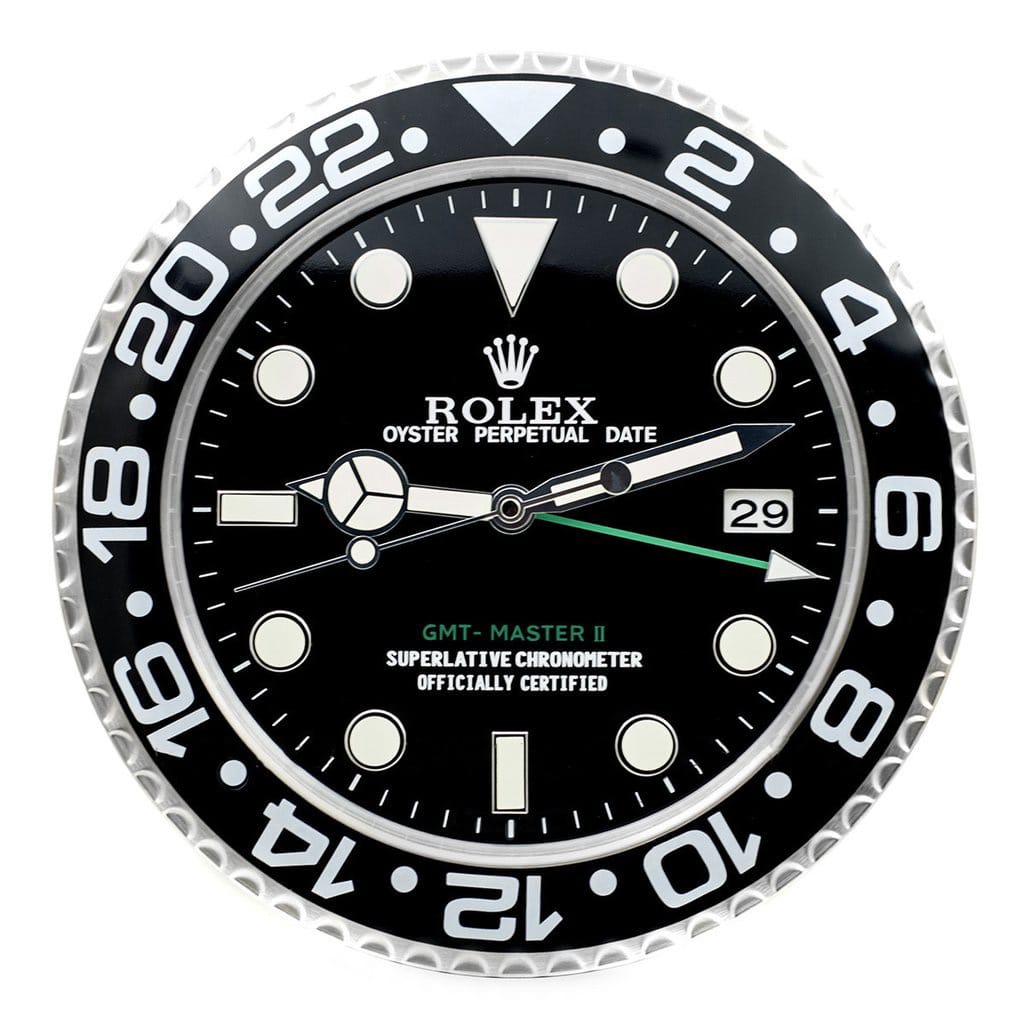 GMT MASTER 2 BLACK DIAL “XL” – BRL-09 DELUXE METAL WALL CLOCK