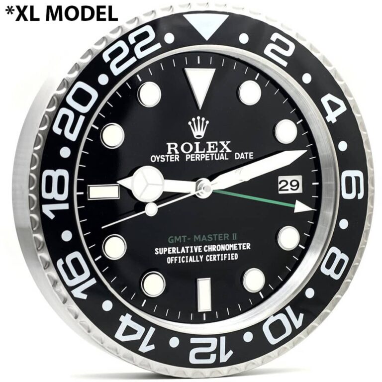 GMT MASTER 2 BLACK DIAL “XL” – BRL-09 DELUXE METAL WALL CLOCK