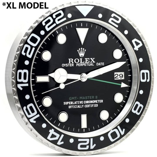 GMT MASTER 2 BLACK DIAL “XL” – BRL-09 DELUXE METAL WALL CLOCK