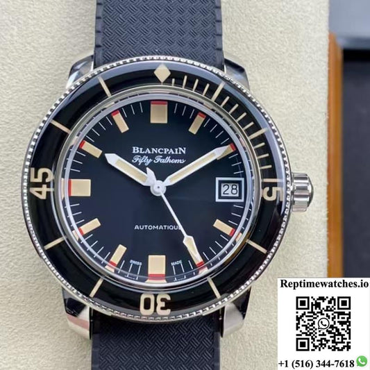 Blancpain Fifty Fathoms 5008B-1130-B52A Tw Factory Transparent Case Back-Rep Time Watches