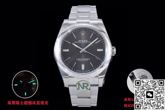Rolex Oyster Perpetual m114300-0001 NR Factory Deep rhodium white dial