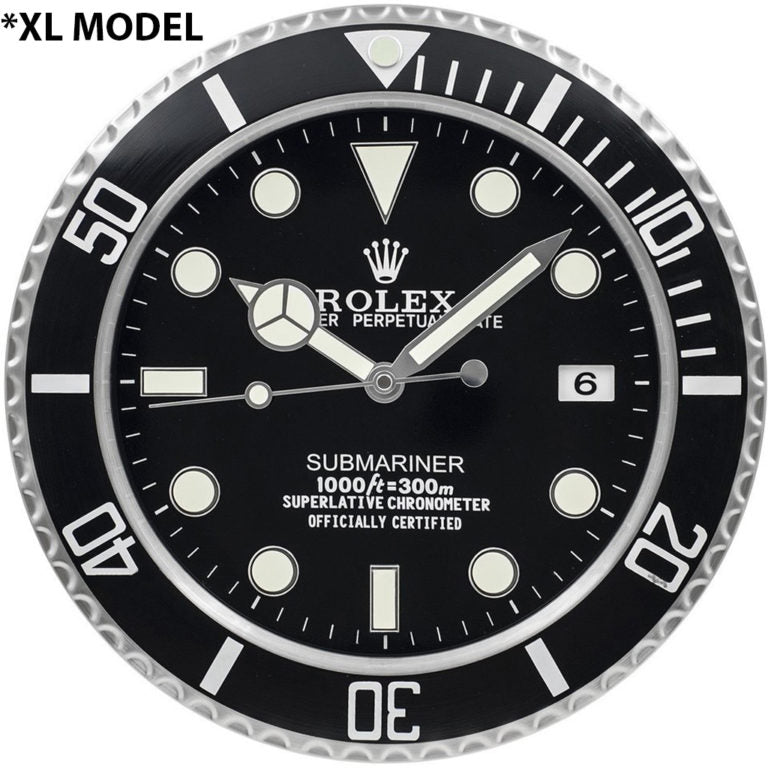 ROLEX WALL CLOCK - “XL” SUBMARINER – BRL01 EDITION - DELUXE METAL WALL CLOCK