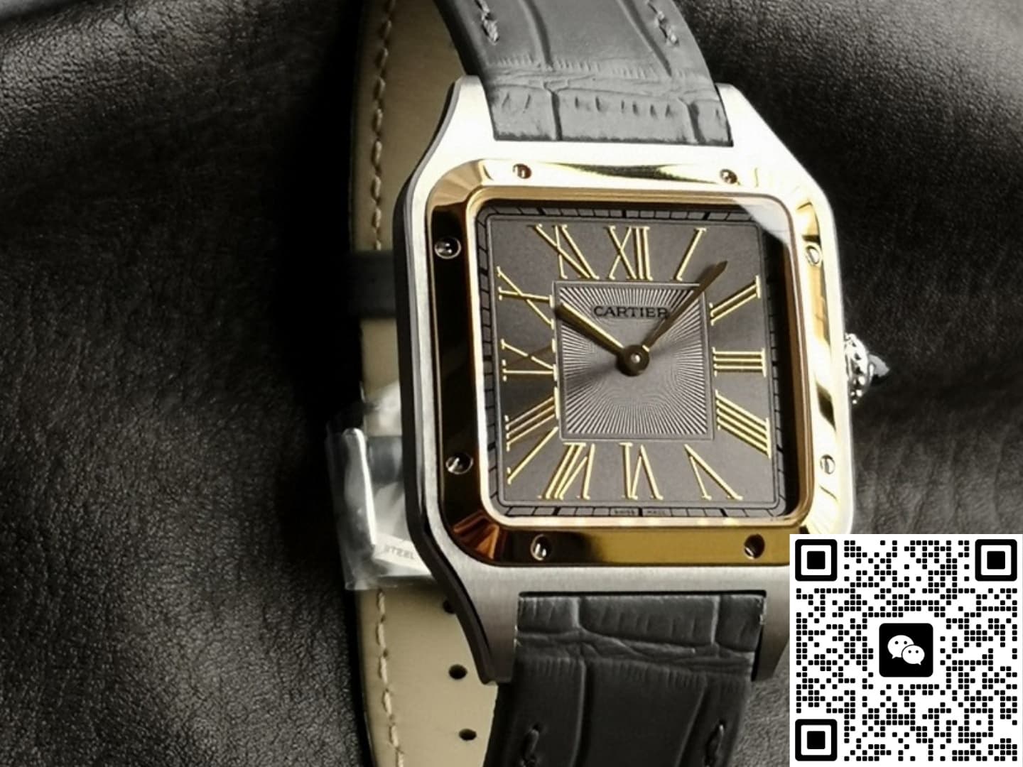 Cartier Santos W2SA0028 5S Factory Alligator Leather Strap