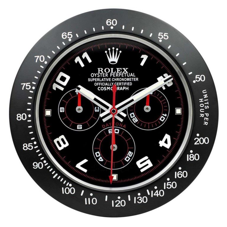 ROLEX WALL CLOCK – DAYTONA – RL-27 EDITION – DELUXE METAL WALL CLOCK