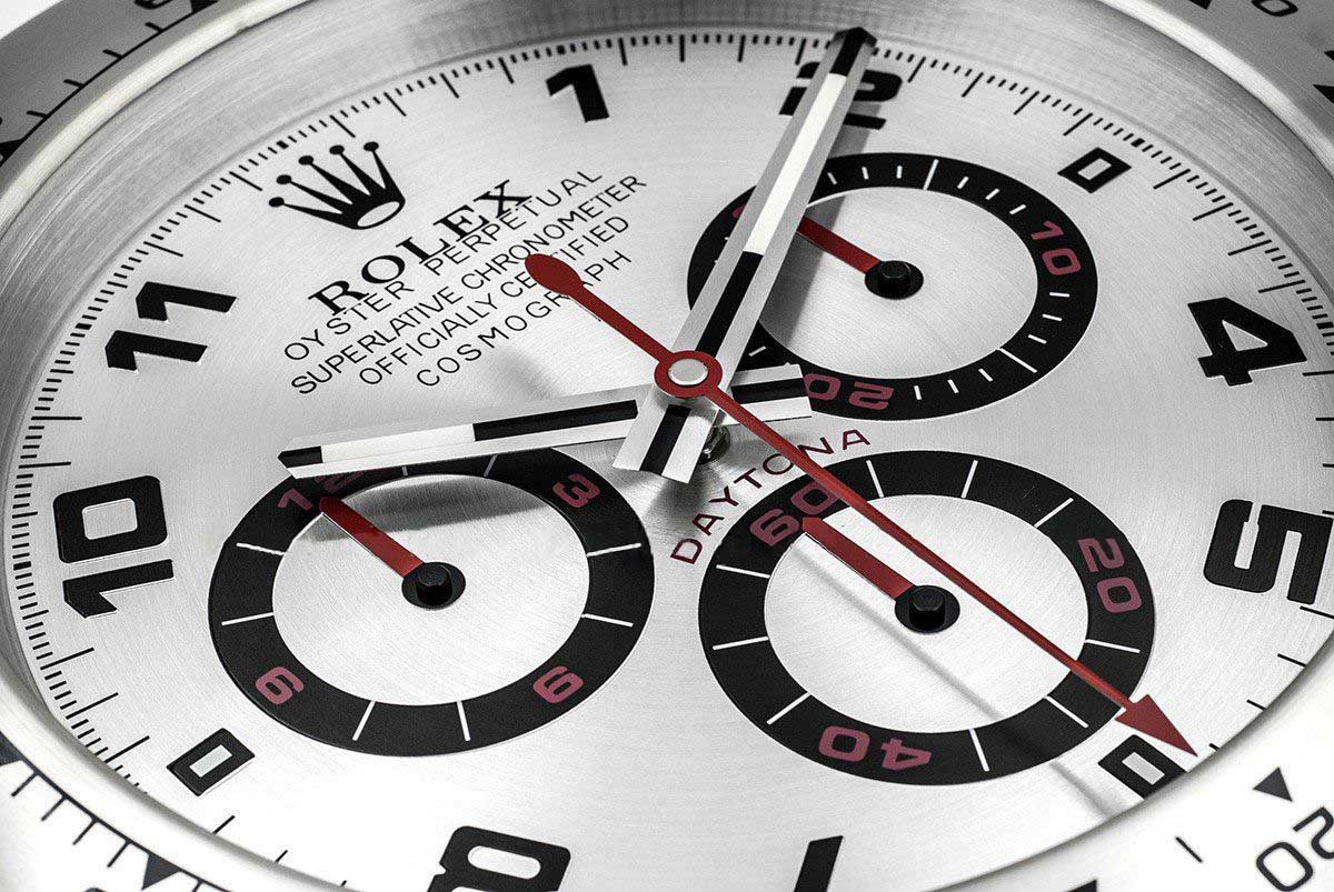 ROLEX WALL CLOCK – DAYTONA – RL-30 EDITION – DELUXE 35 CM METAL WALL CLOCK