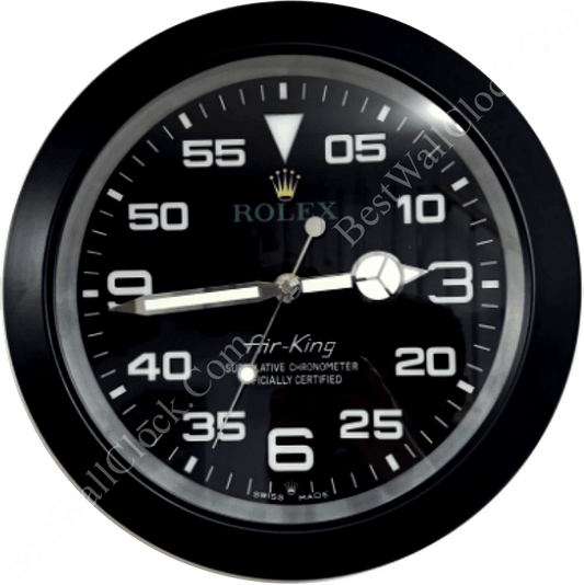 AIRKING – BLACK – BLACK EDITION 35 CM DELUXE METAL WALL CLOCK
