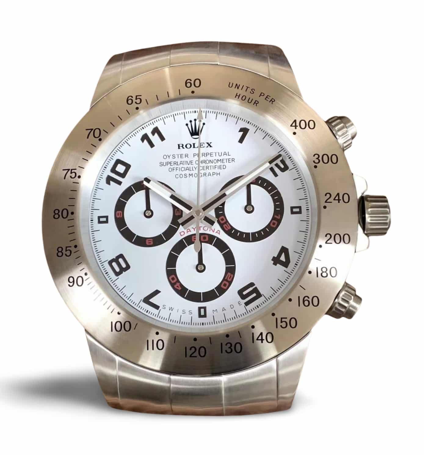ROLEX WALL CLOCK – “XXL” DAYTONA – WRL-29 DELUXE METAL WALL CLOCK