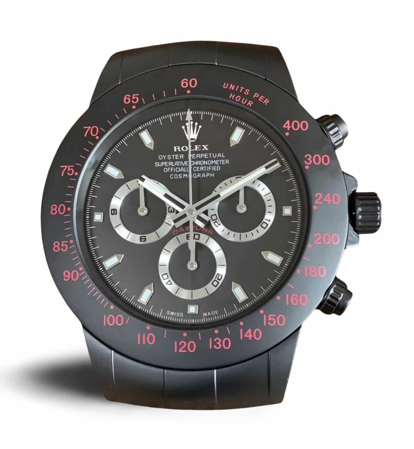 ROLEX WALL CLOCK – “XXL” DAYTONA – WRL-24 EDITION – DELUXE METAL WALL CLOCK
