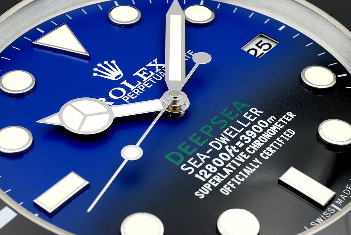 ROLEX WALL CLOCK – SEA-DWELLER / DEEPSEA – RL16 EDITION – DELUXE 35CM METAL WALL CLOCK