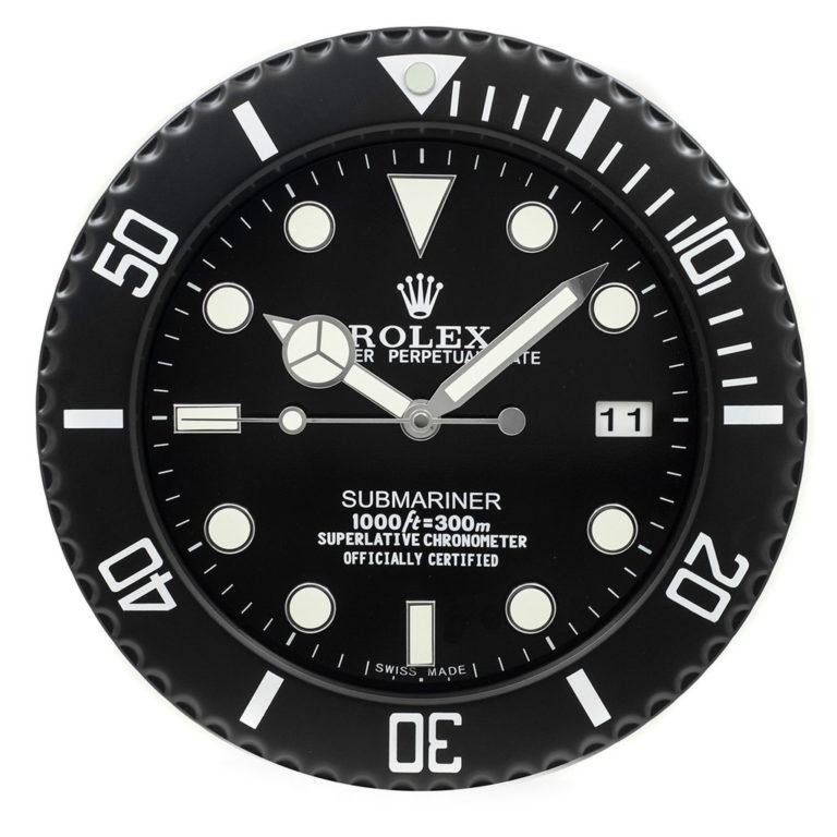 ROLEX WALL CLOCK - SUBMARINER BLACK - RL-03 EDITION