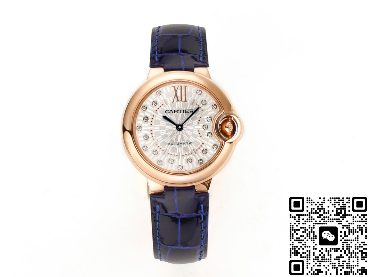Cartier Ballon Bleu WGBB0052 AF Factory Alligator Leather Strap