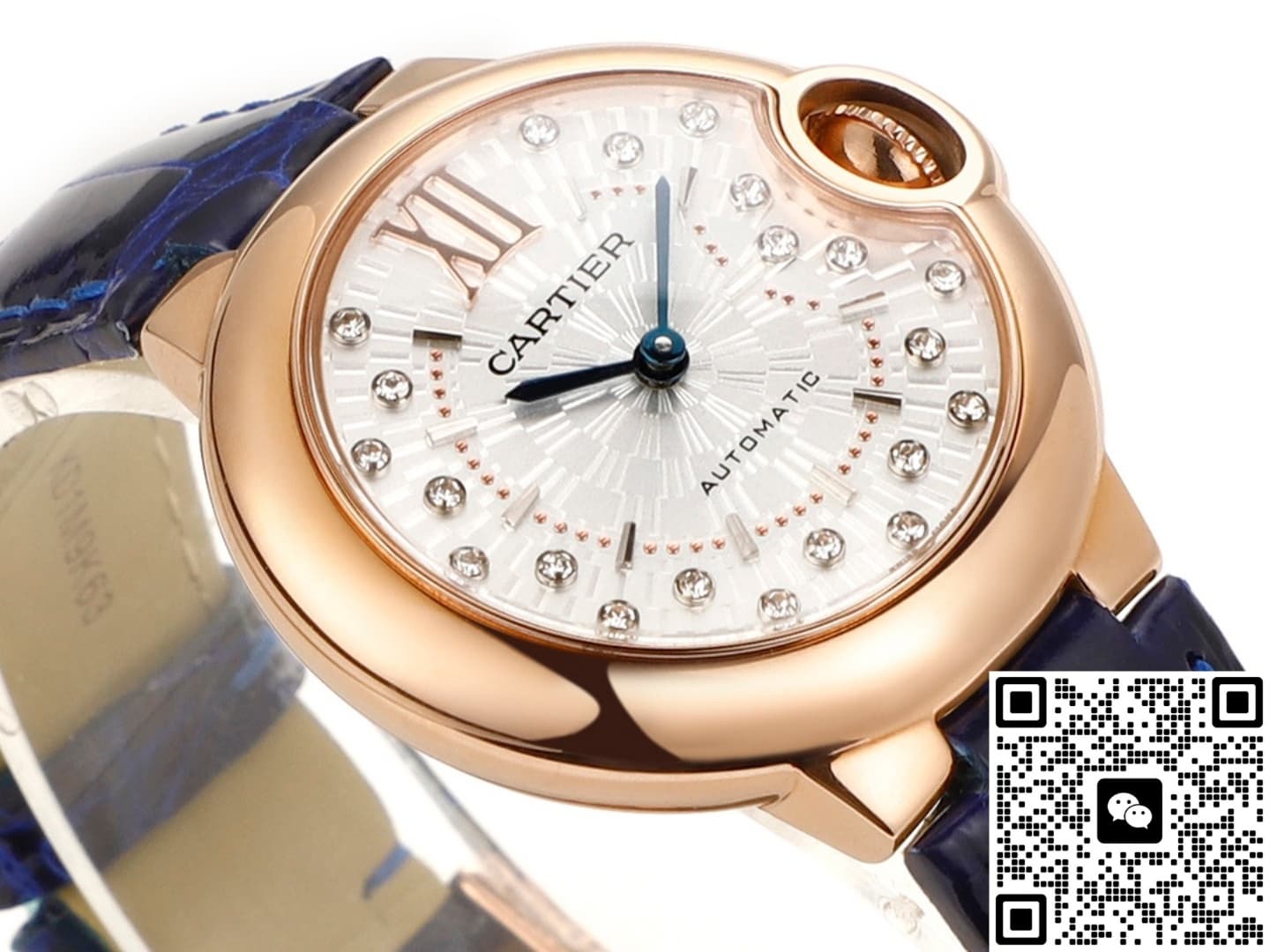 Cartier Ballon Bleu WGBB0052 AF Factory Alligator Leather Strap
