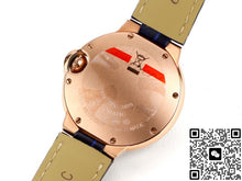 Cartier Ballon Bleu WGBB0052 AF Factory Alligator Leather Strap