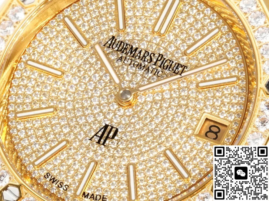 Audemars Piguet Royal Oak 16202BA.HH.1241BA.01 OMF Factory Inlaid with sapphires