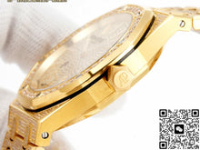 Audemars Piguet Royal Oak 16202BA.HH.1241BA.01 OMF Factory Inlaid with sapphires