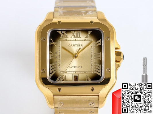 Cartier Santos WGSA0095 TW Factory Date Display
