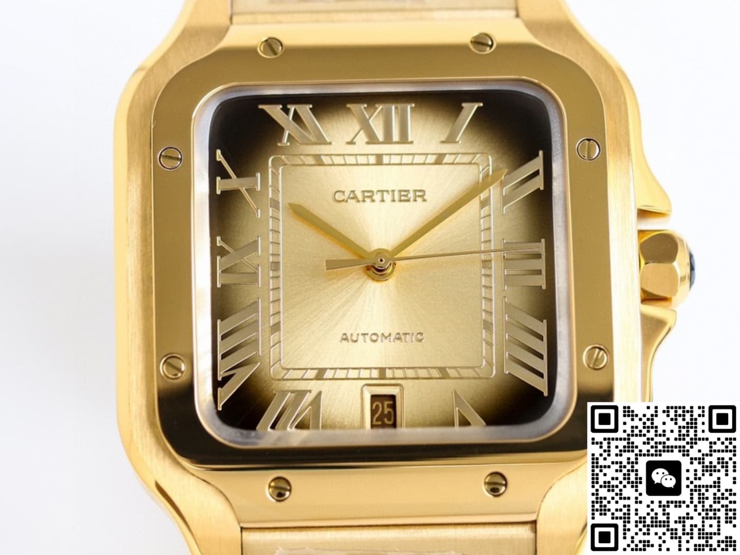 Cartier Santos WGSA0095 TW Factory Date Display