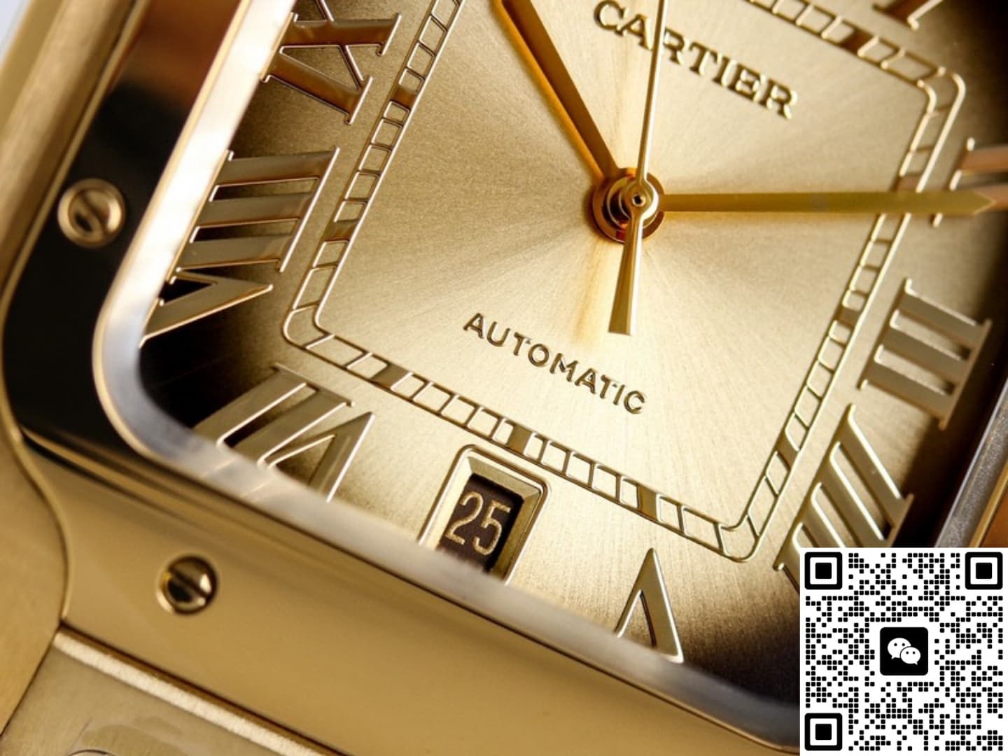 Cartier Santos WGSA0095 TW Factory Date Display