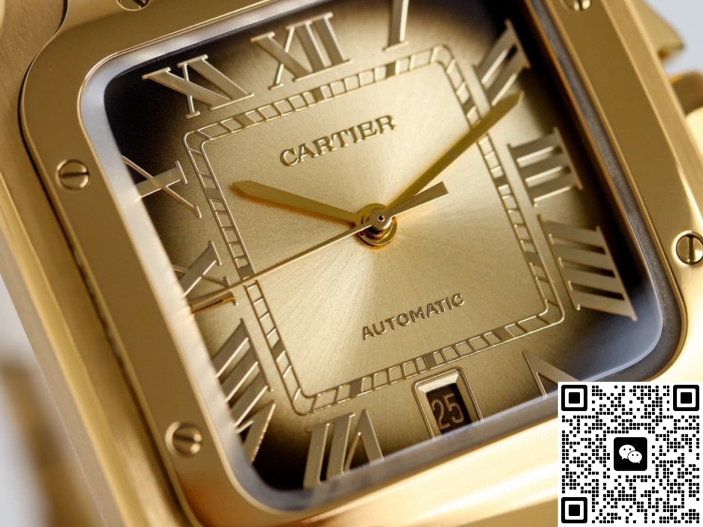 Cartier Santos WGSA0095 TW Factory Date Display