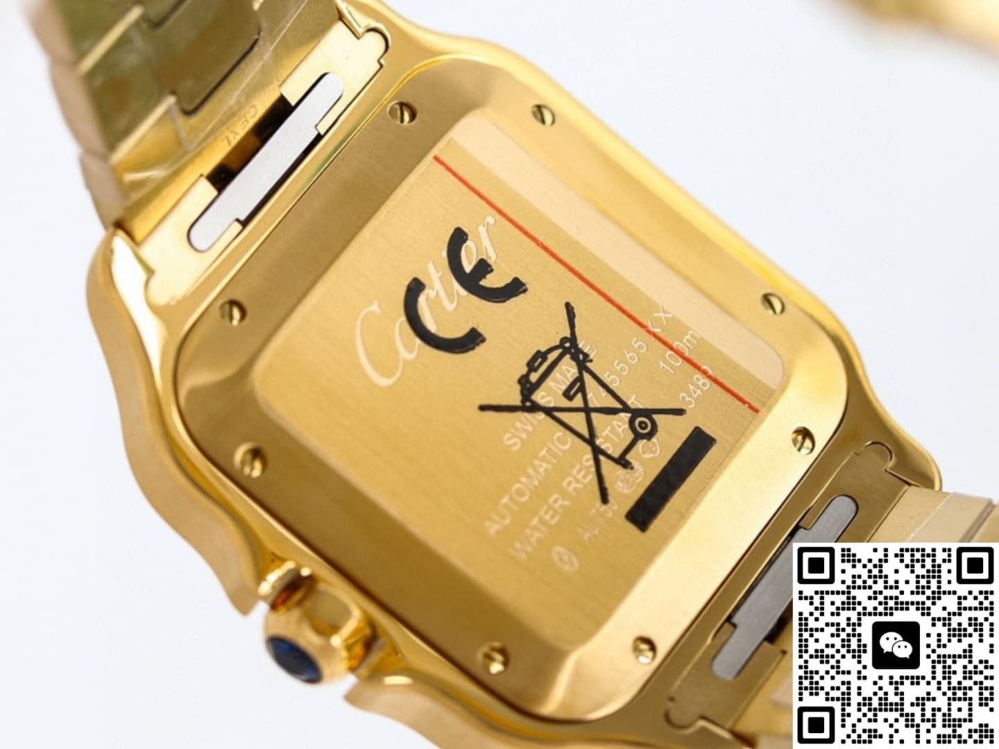 Cartier Santos WGSA0095 TW Factory Date Display