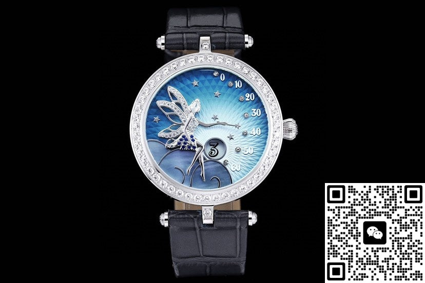 Van Cleef & Arpels Poetic Complications VCARO8ZD00 5G Factory Alligator Leather Strap