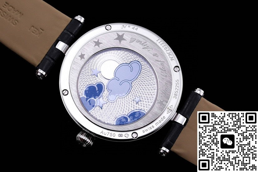 Van Cleef & Arpels Poetic Complications VCARO8ZD00 5G Factory Alligator Leather Strap