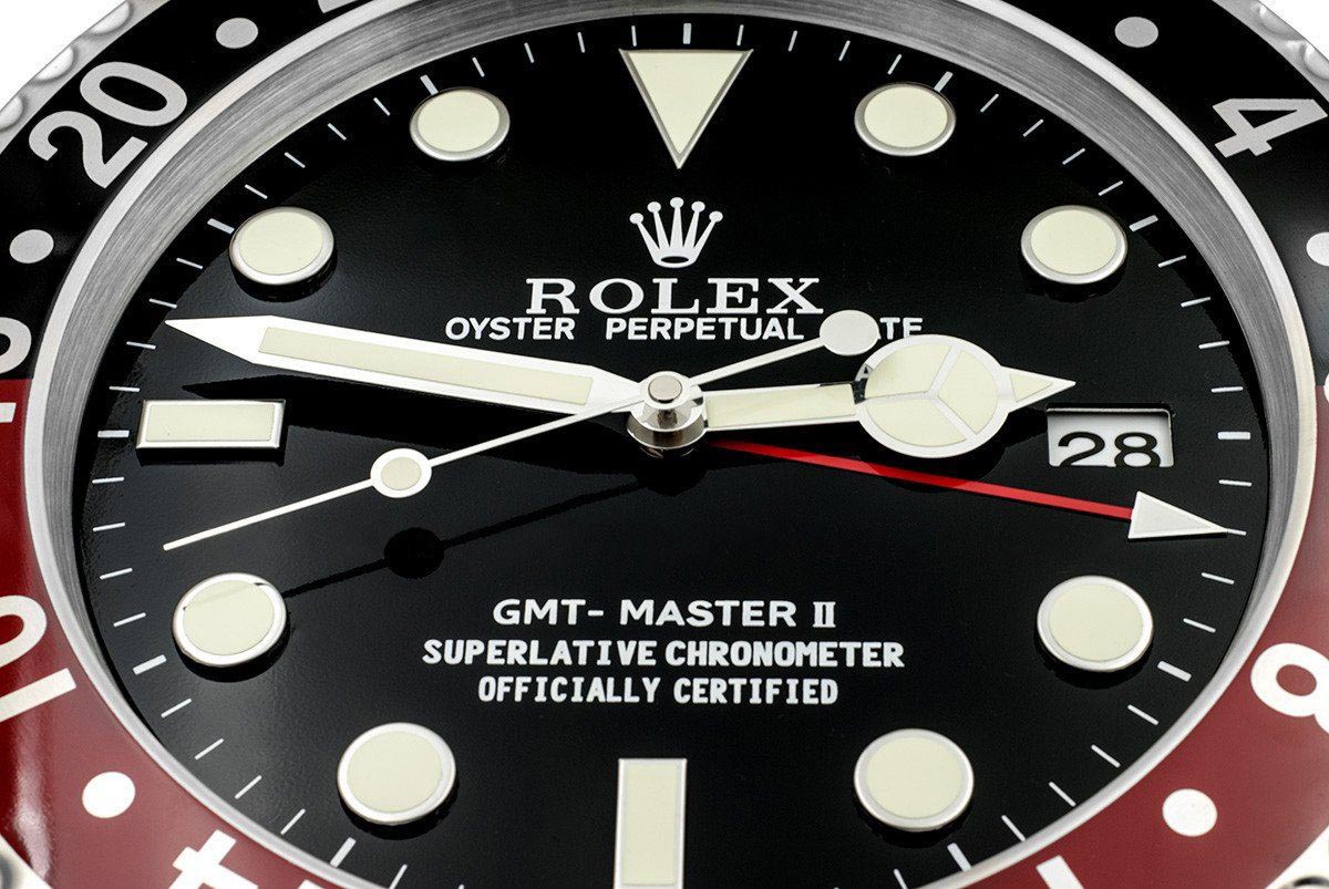 GMT MASTER 2 COKE “XL” – BRL−12 DELUXE METAL WALL CLOCK 35 CM