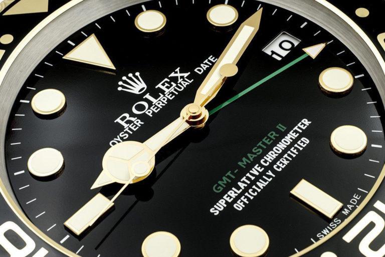 ROLEX GMT MASTER 2 GOLD BLACK DIAL – RL-52 EDITION DELUXE METAL WALL CLOCK
