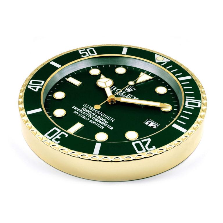 ROLEX WALL CLOCK – SUBMARINER GREEN GOLD – RL-50 EDITION – DELUXE METAL WALL CLOCK