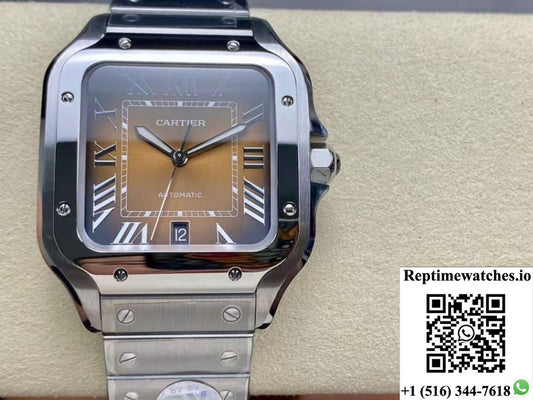 Cartier Santos WSSA0064 BV Factory Date Display
