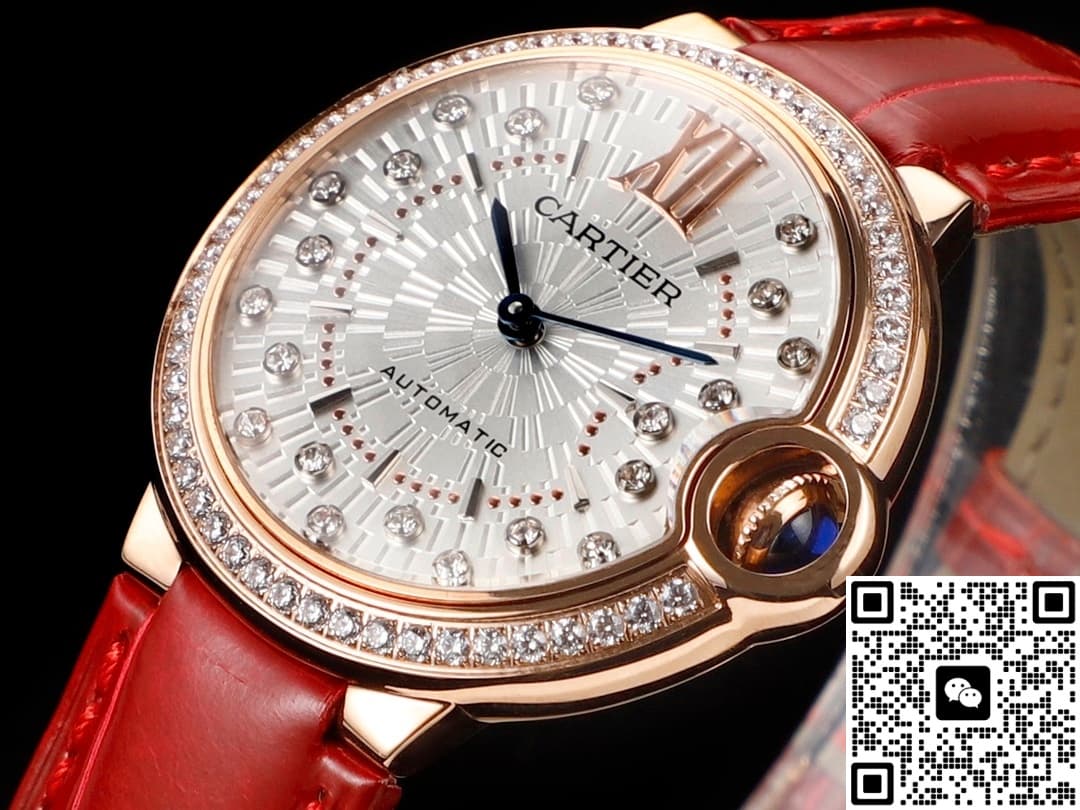 Cartier Ballon Bleu WJBB0080 AF Factory Diamond-Set Bezel