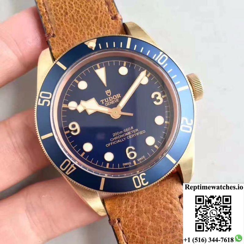 Tudor Heritage Black Bay Bronze M79250Bm Zf Factory V4 Blue Dial-Rep Time Watches