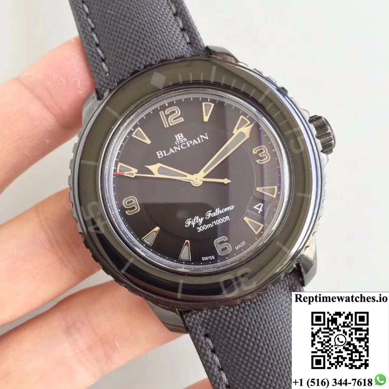 Blancpain Fifty Fathoms Dark Knight 5015-11C30-52A Zf Factory Black Dial-Rep Time Watches