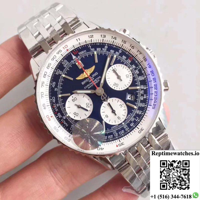 Breitling Navitimer 01 Ab012012/Bb01/447A Jf Factory Blue Dial-Rep Time Watches