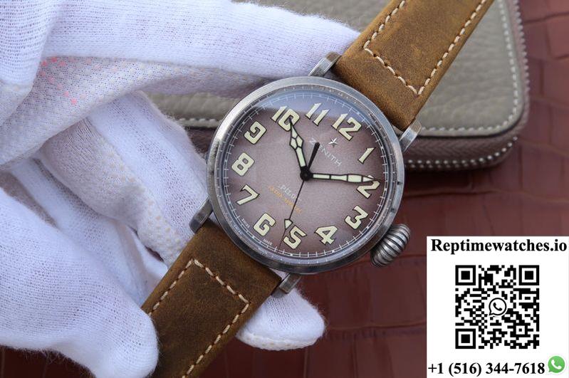 Zenith Pilot 11.1940.679/91.C807 Xf Factory Anthracite Dial-Rep Time Watches