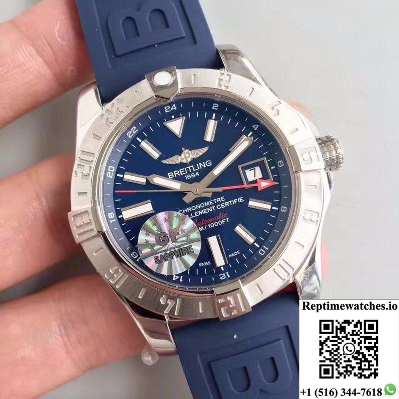 Breitling Avenger Ii Gmt A3239011/Bc35/170A Gf Factory Blue Dial-Rep Time Watches