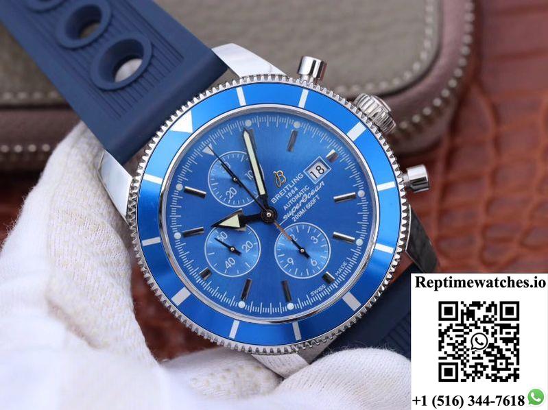 Breitling Superocean Heritage Ii Chronograph A1331216 Om Factory Blue Dial-Rep Time Watches