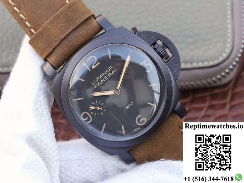 Panerai Luminor 1950 3 Days Pam 375 Zf Factory Black Dial-Rep Time Watches
