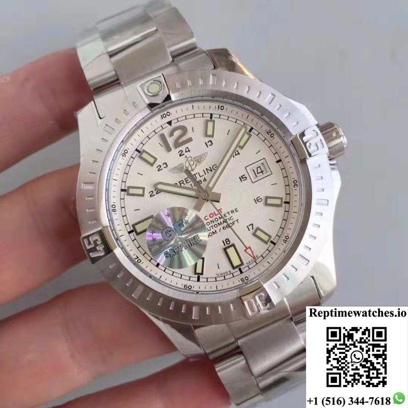 Breitling Colt Automatic 44Mm A1738811-G791 Gf Factory White Dial-Rep Time Watches