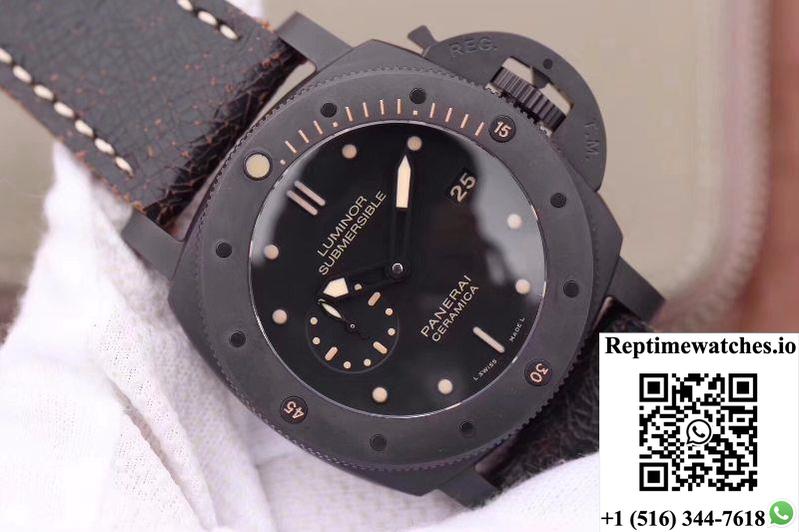 Panerai Luminor Submersible 1950 Pam508 Vs Factory V2 Black Dial-Rep Time Watches