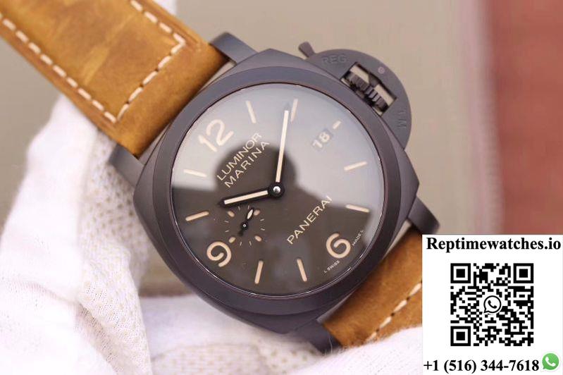 Panerai Luminor Marina 1950 3 Days Pam386 Vs Factory Black Dial-Rep Time Watches