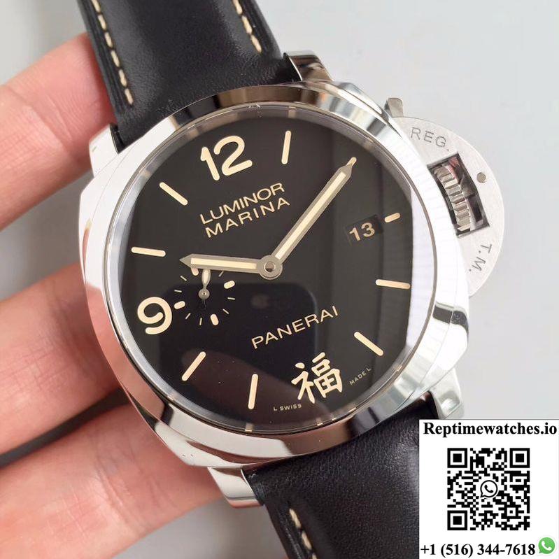 Panerai Luminor Marina 1950 3 Days Pam498 Fu Vs Factory V2 Black Dial-Rep Time Watches