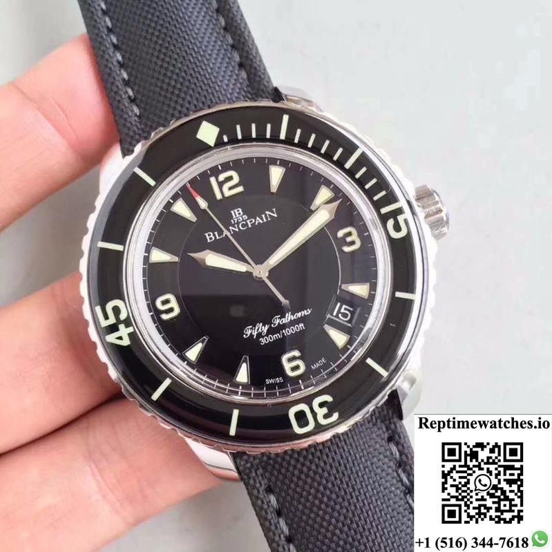 Blancpain Fifty Fathoms 5015-1130-52 Zf Factory Black Dial-Rep Time Watches